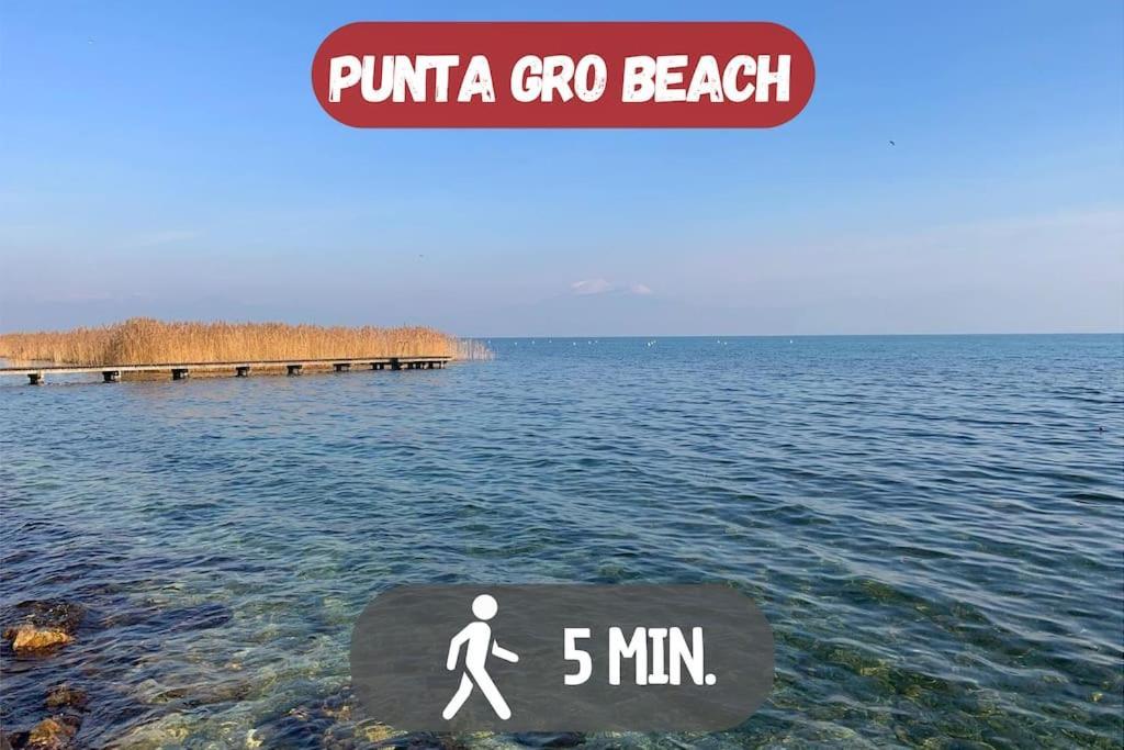 5' From Punta Gro Beach With Free Swimming Pool Sirmione Exteriör bild